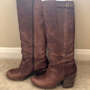 Lucky Brand Brown Leather Boots